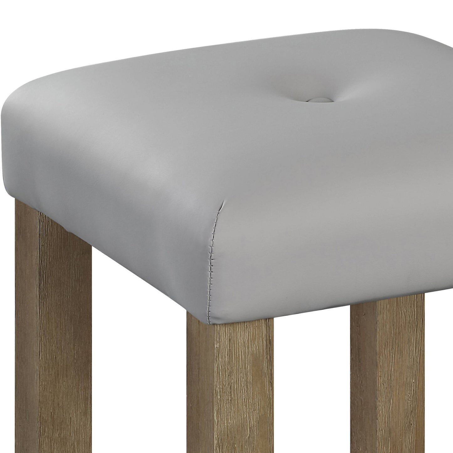 Grey and Oak Counter Height Stools (Set of 2) image 5