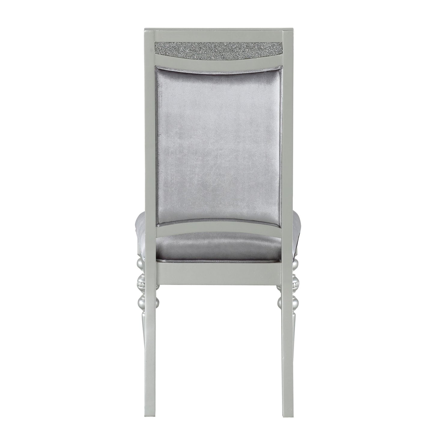 Grey and Platinum Upholstered Side Chairs (Set of 2) image 3
