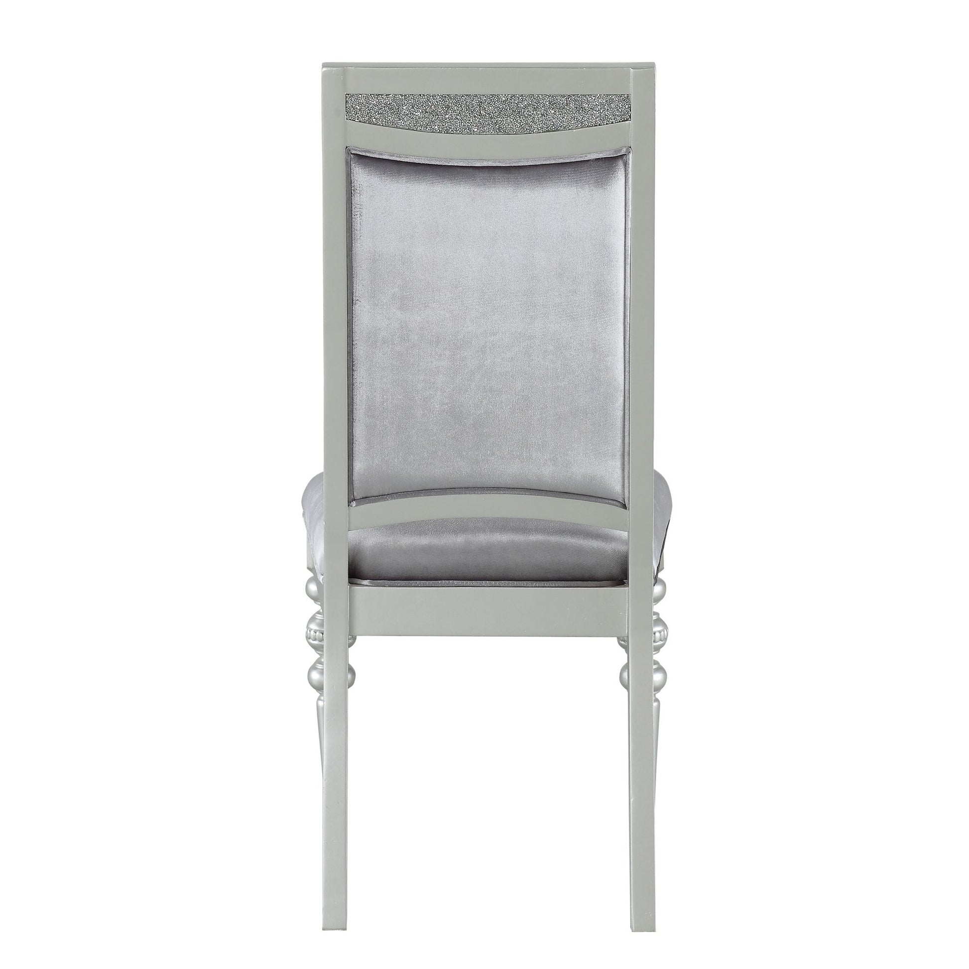 Grey and Platinum Upholstered Side Chairs (Set of 2) image 3