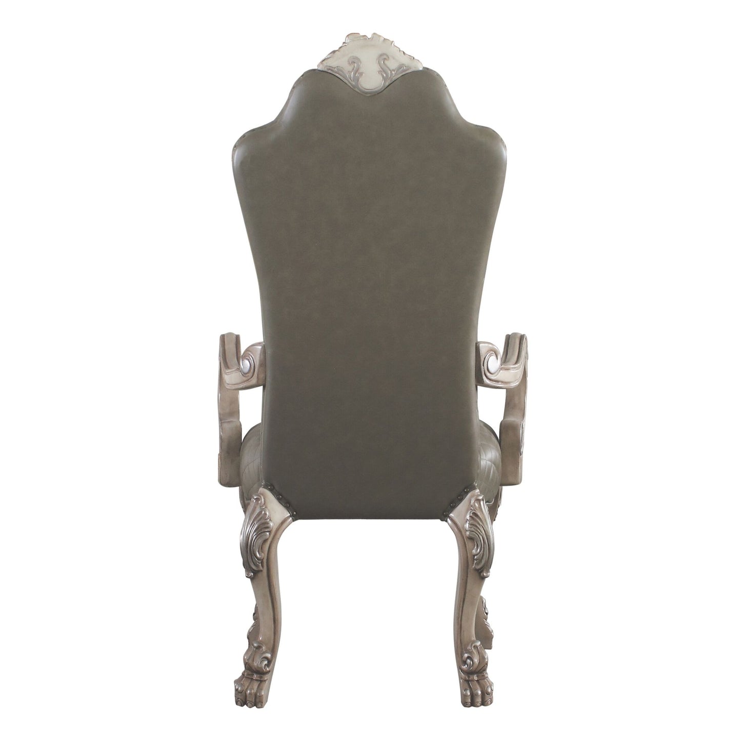 Grey and Vintage Bone White Arm Chairs (Set of 2) image 4