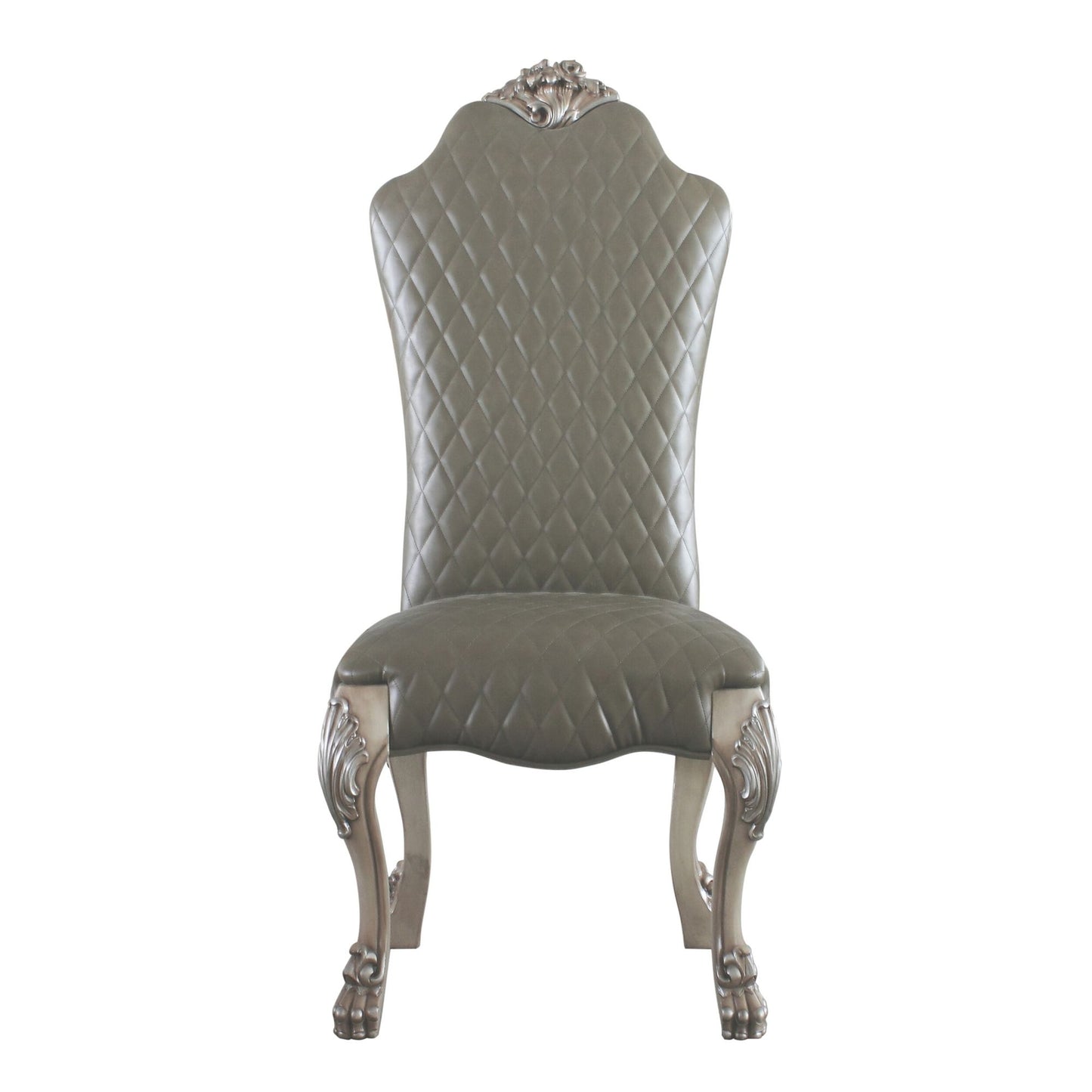 Grey and Vintage Bone White Side Chairs (Set of 2) image 2