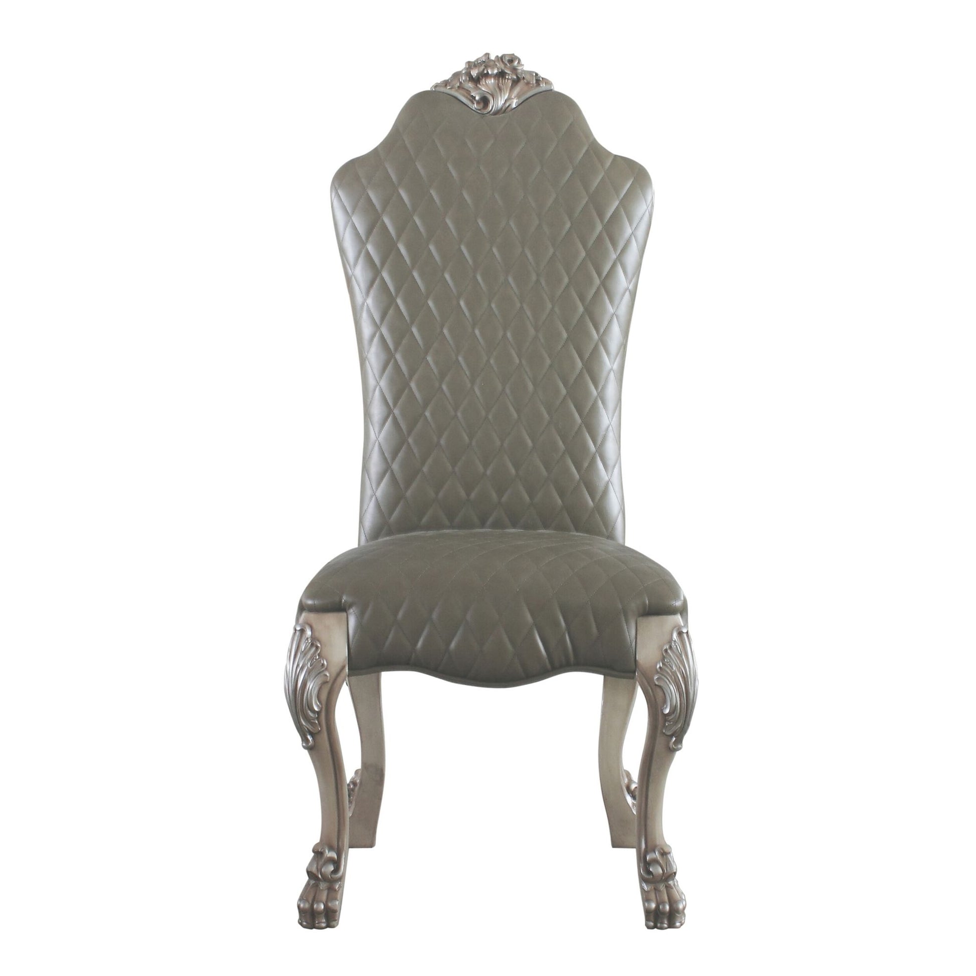 Grey and Vintage Bone White Side Chairs (Set of 2) image 2