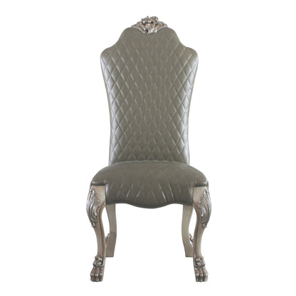 Grey and Vintage Bone White Side Chairs (Set of 2) image 2