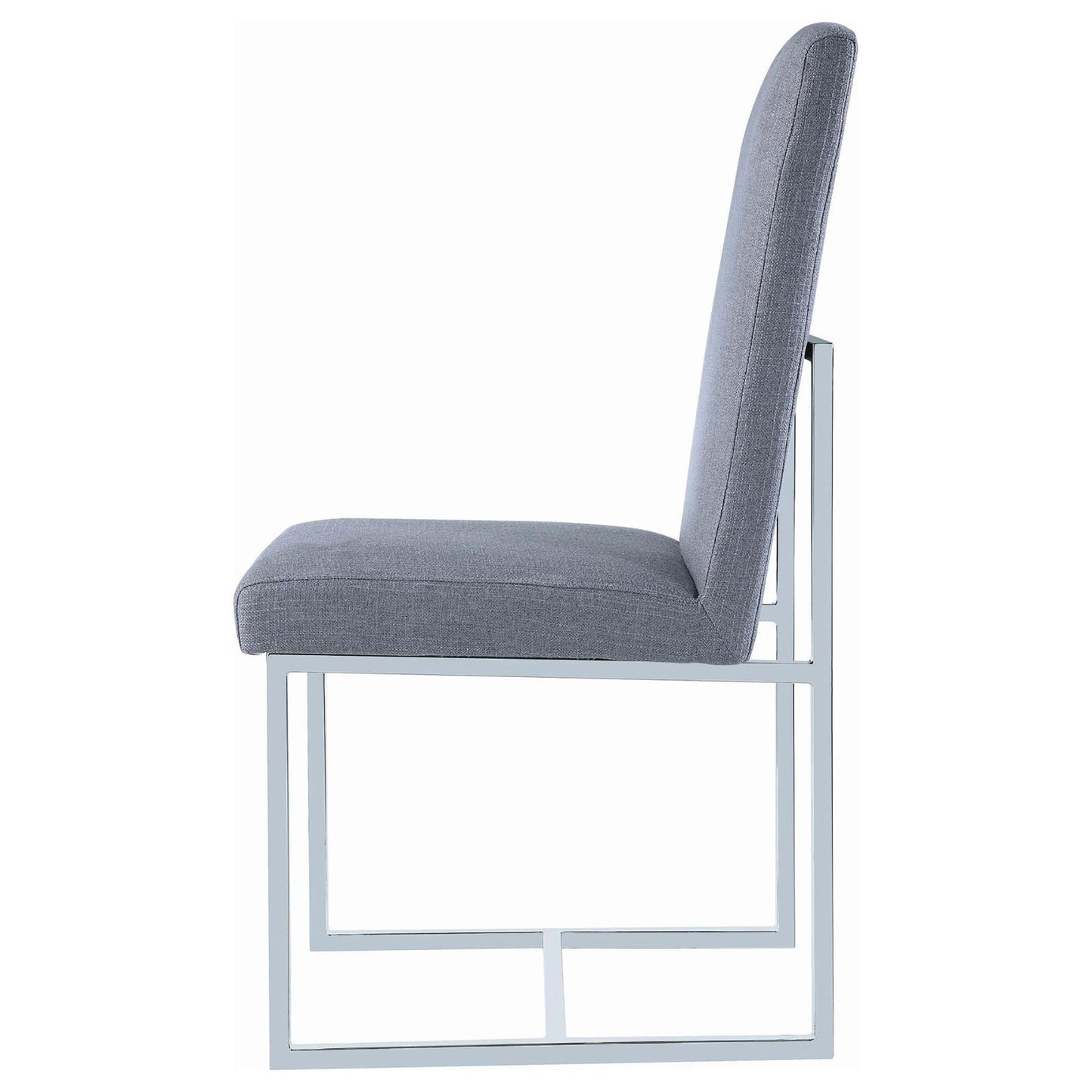 Grey Cube Base Dining Chair (Set of 2) image 7