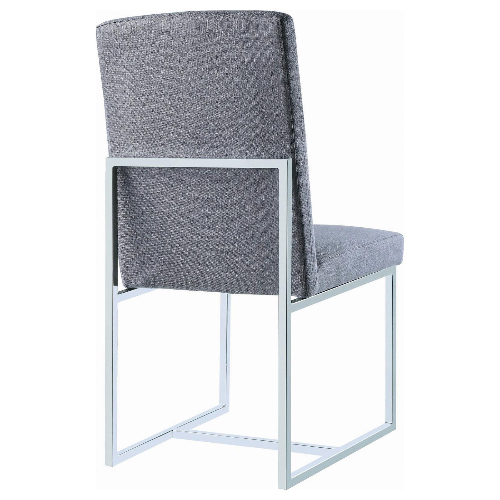 Grey Cube Base Dining Chair (Set of 2) image 9