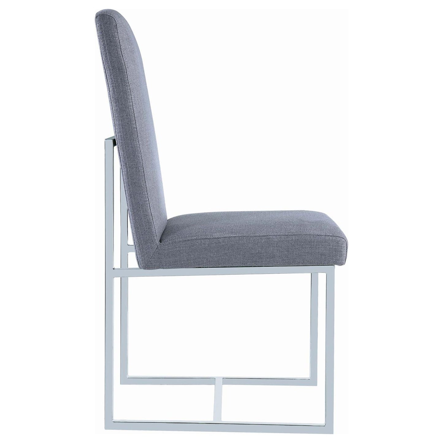 Grey Cube Base Dining Chair (Set of 2) image 6