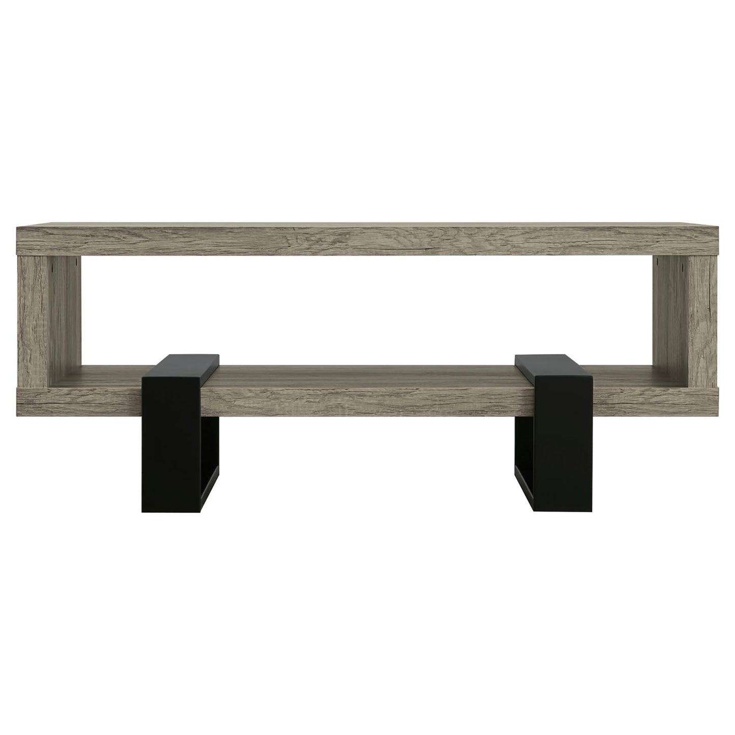 Grey Driftwood 1-shelf Coffee Table image 3