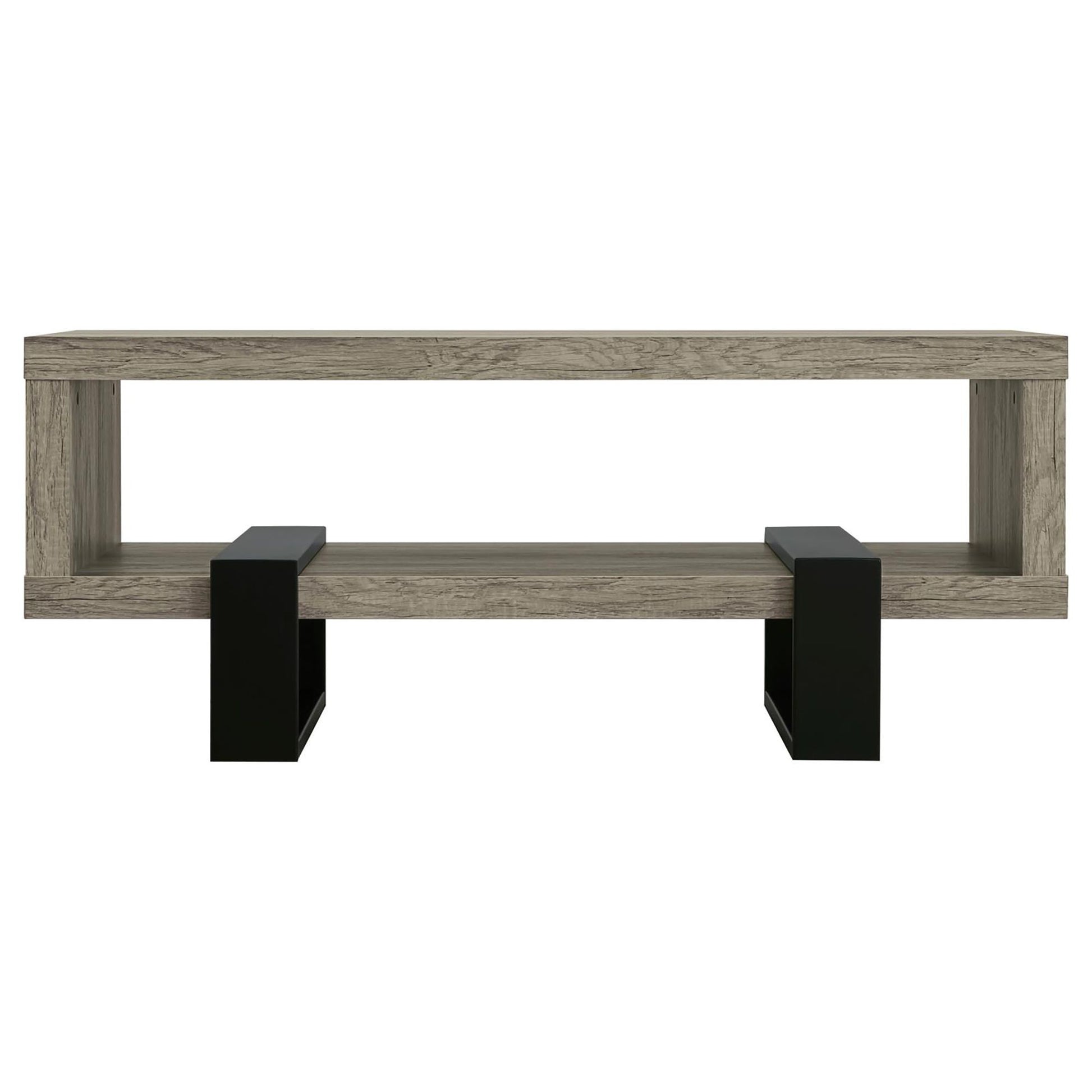 Grey Driftwood 1-shelf Coffee Table image 3