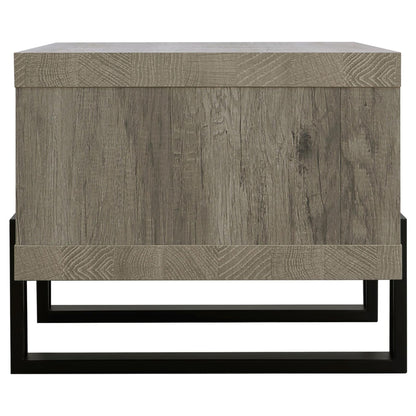 Grey Driftwood 1-shelf Coffee Table image 4