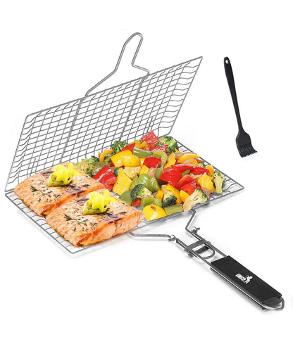Grill Basket, Stainless Steel, Fish Grill Baskets for Outdoor Grill, Vegetable Grill Basket, BBQ Grill Basket, Fish Bask image 2