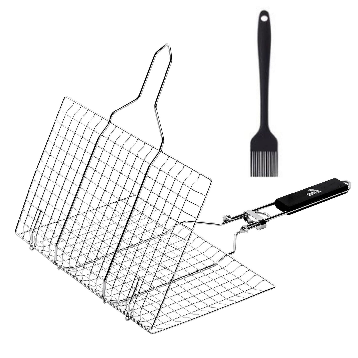 Grill Basket, Stainless Steel, Fish Grill Baskets for Outdoor Grill, Vegetable Grill Basket, BBQ Grill Basket, Fish Bask image 1