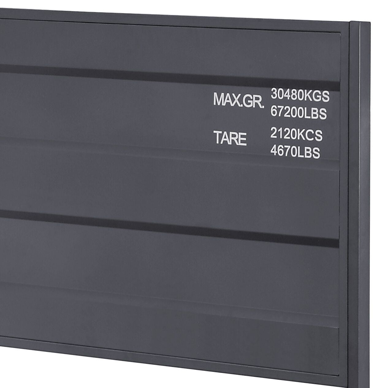 Gunmetal Full Platform Bed image 4