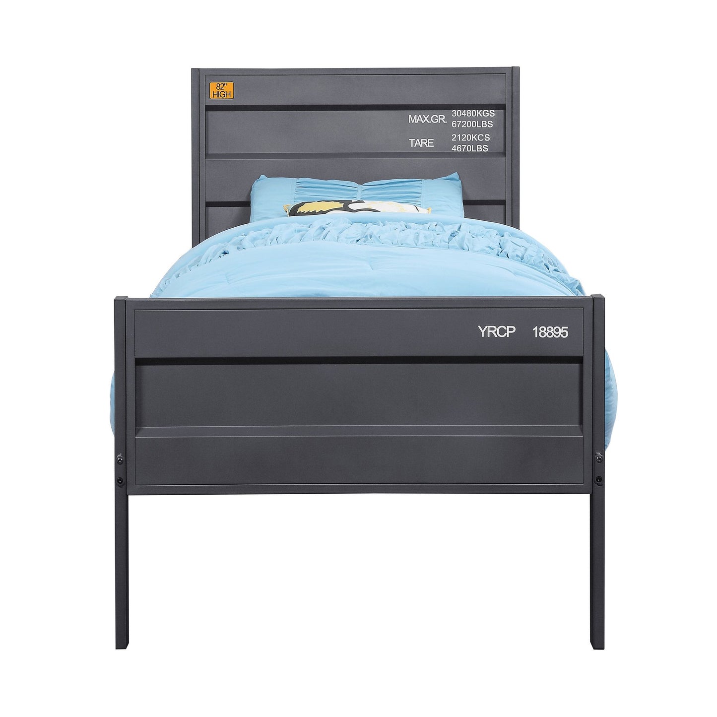 Gunmetal Full Platform Bed image 3