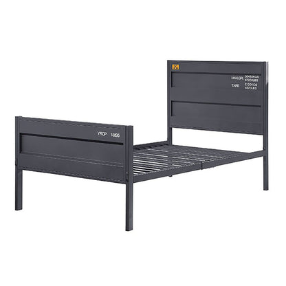 Gunmetal Twin Platform Bed image 2