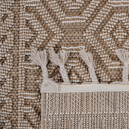 Guros Collection 4X6 Mocha / Geometric Indoor/ Outdoor Area Rug image 5