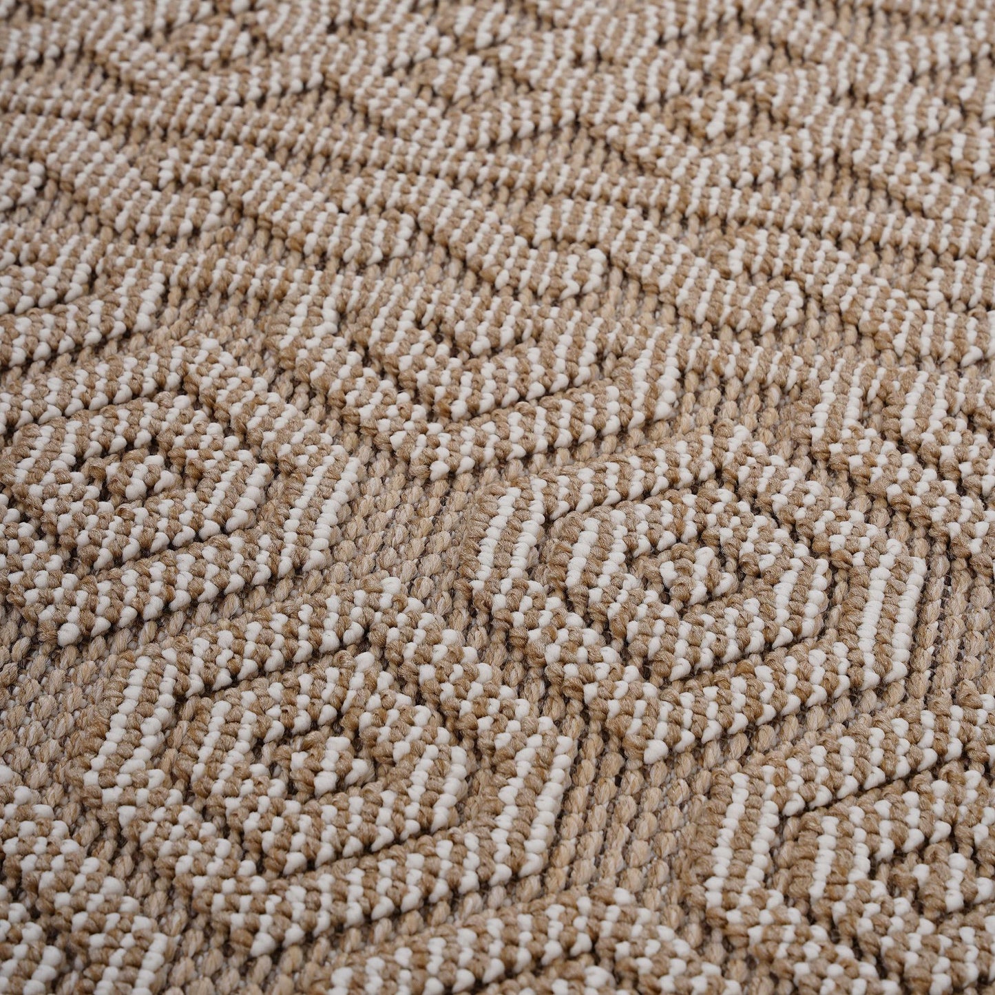Guros Collection 4X6 Mocha / Geometric Indoor/ Outdoor Area Rug image 3