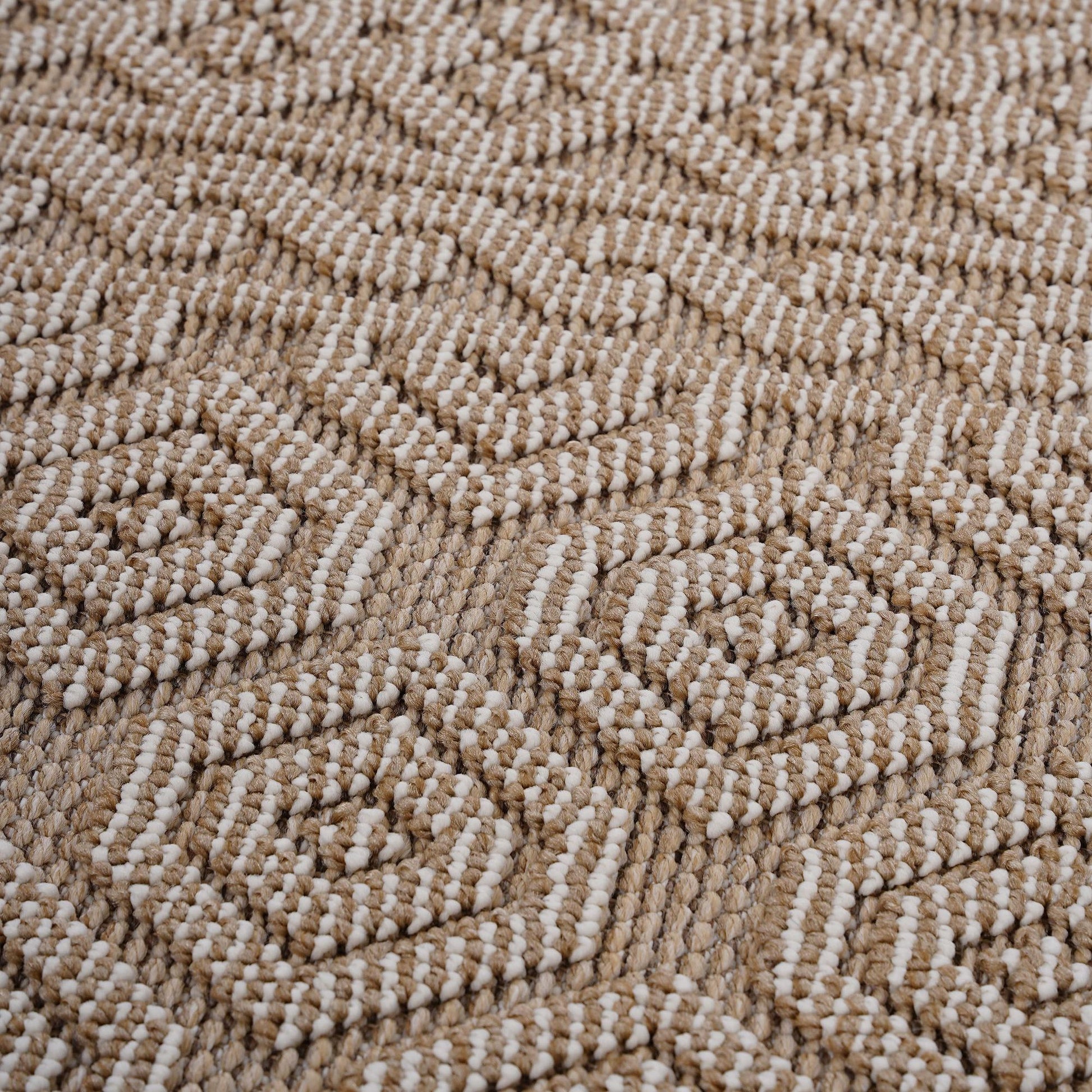 Guros Collection 4X6 Mocha / Geometric Indoor/ Outdoor Area Rug image 3