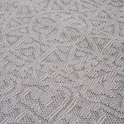 Guros Collection 4X6 White / Ivory / Medallion Indoor / Outdoor Area Rug image 3