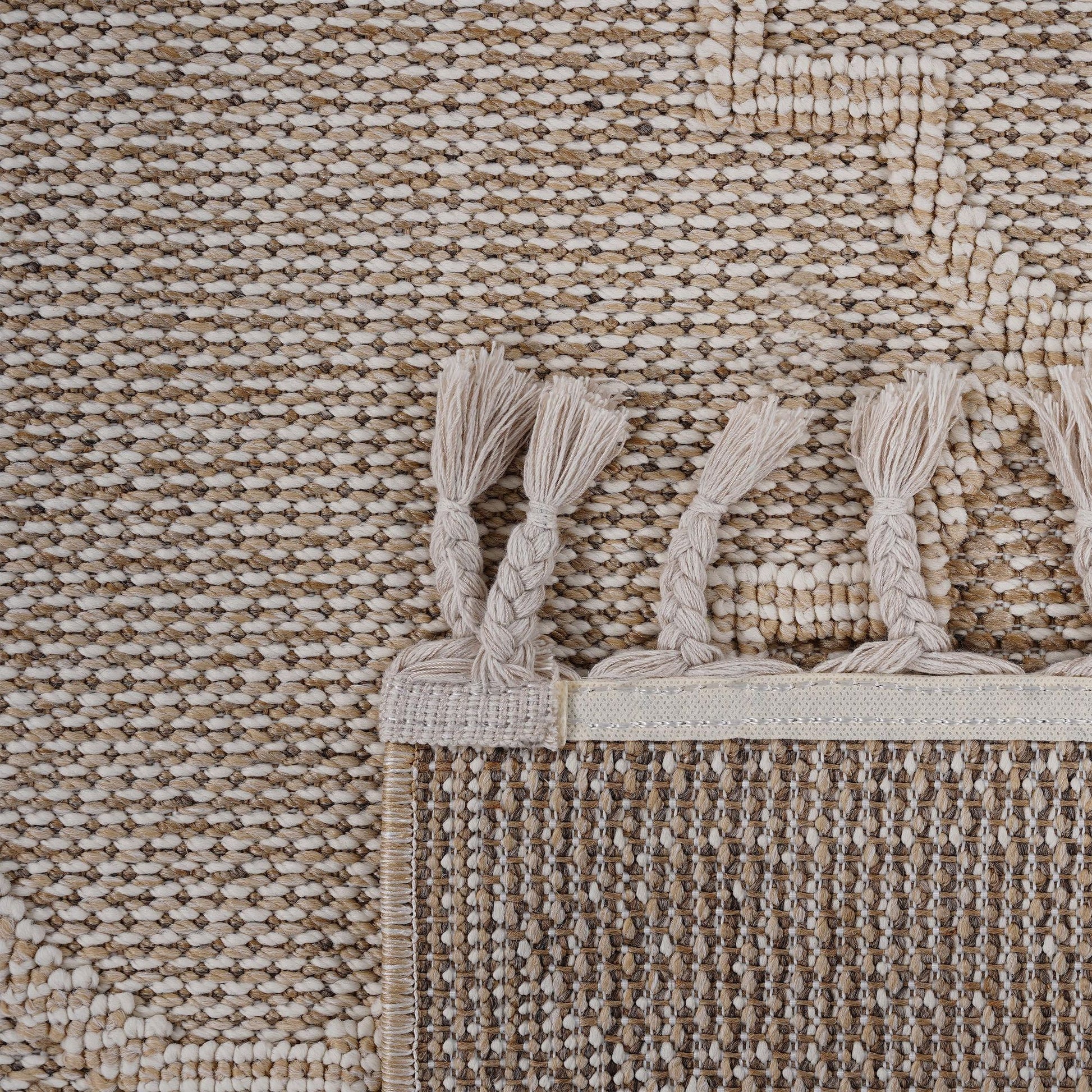 Guros Collection 5X7 Cream / Trellis Indoor / Outdoor Area Rug image 5