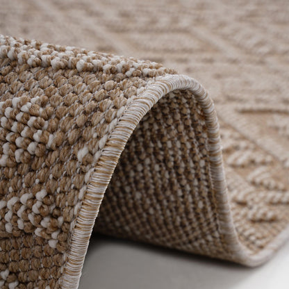 Guros Collection 6X9 Natural / Traditional Indoor / Outdoor Area Rug image 4