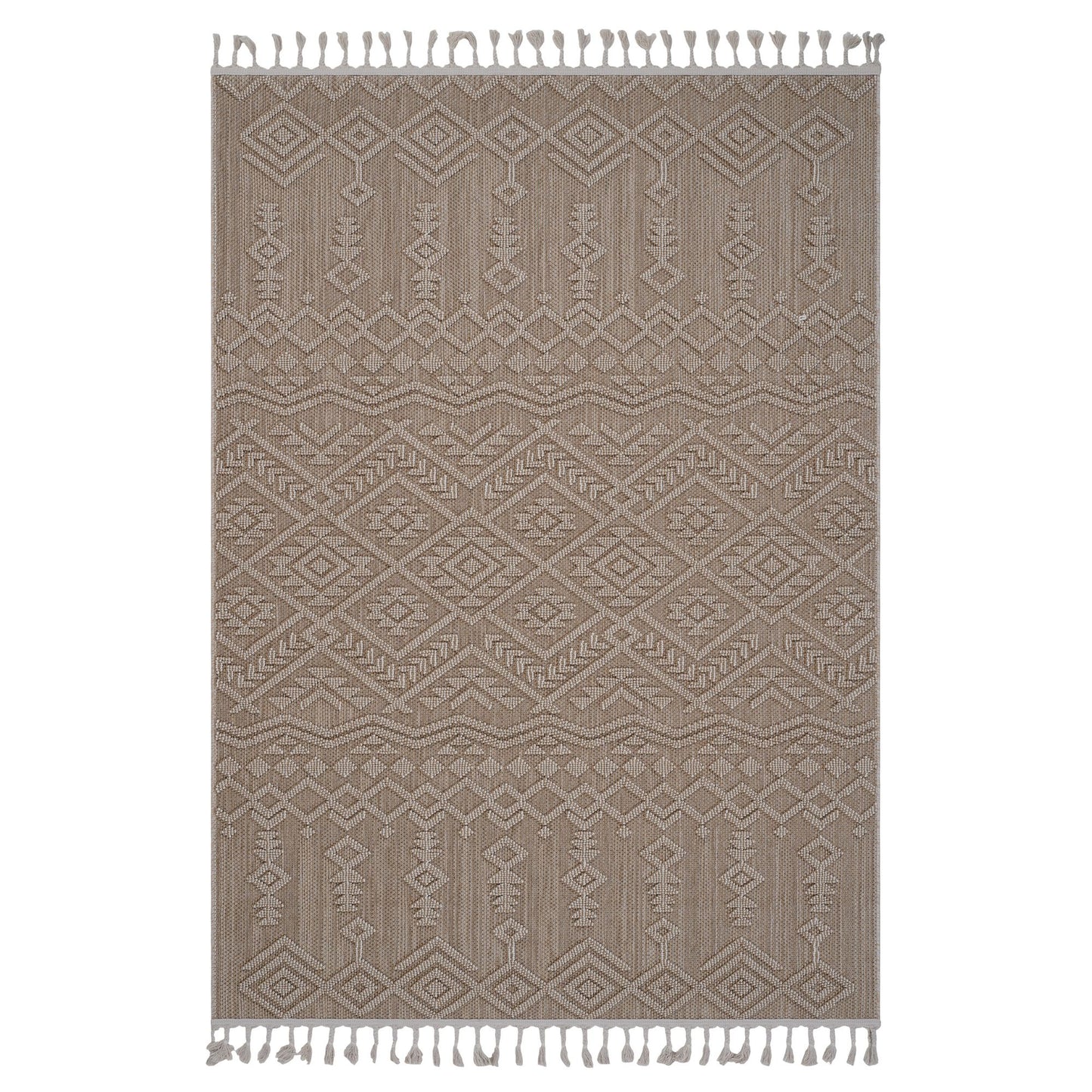 Guros Collection 6X9 Natural / Traditional Indoor / Outdoor Area Rug image 1