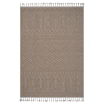 Guros Collection 6X9 Natural / Traditional Indoor / Outdoor Area Rug image 1