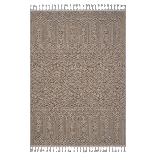 Guros Collection 6X9 Natural / Traditional Indoor / Outdoor Area Rug image 1
