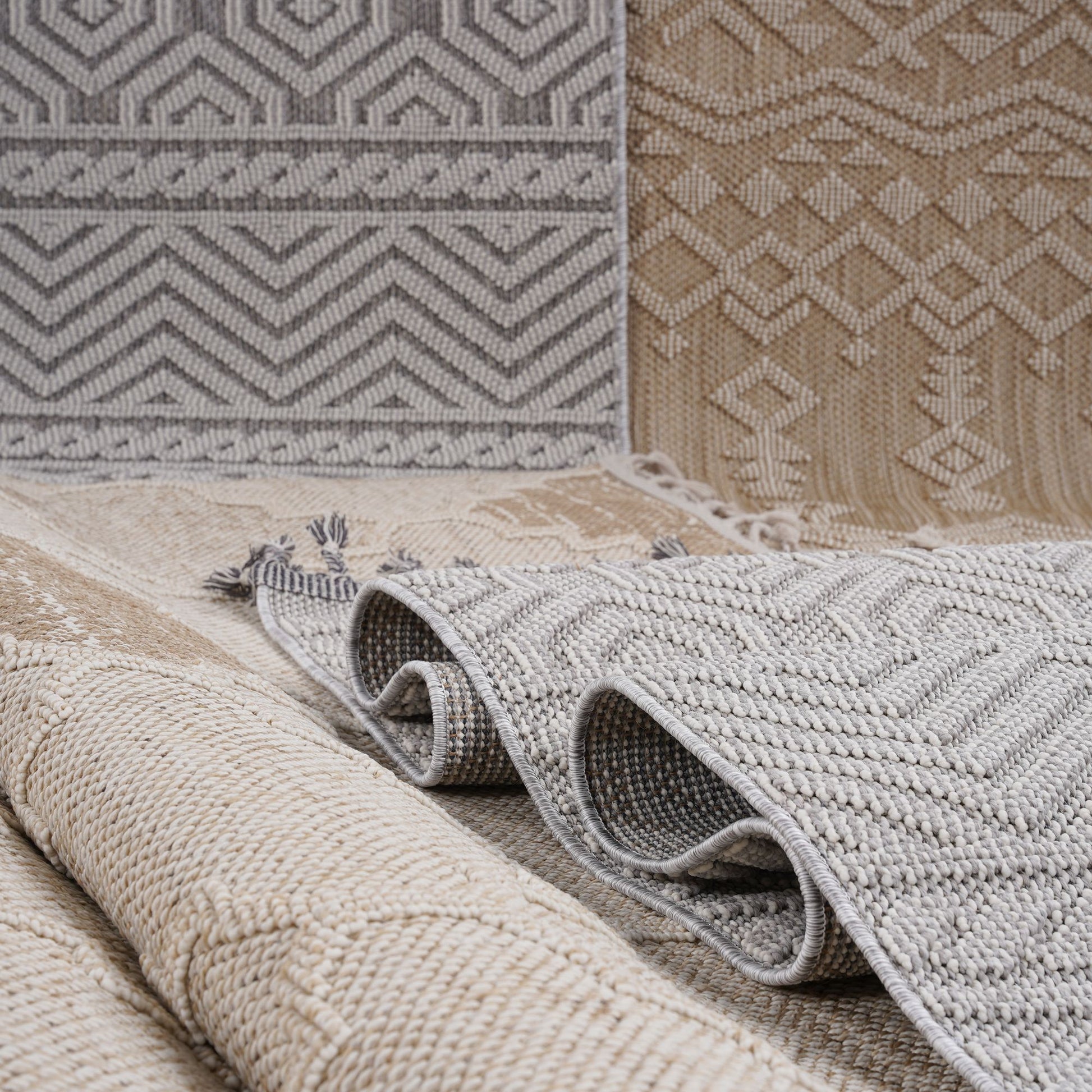 Guros Collection 8X10 Cream / Trellis Indoor / Outdoor Area Rug image 6