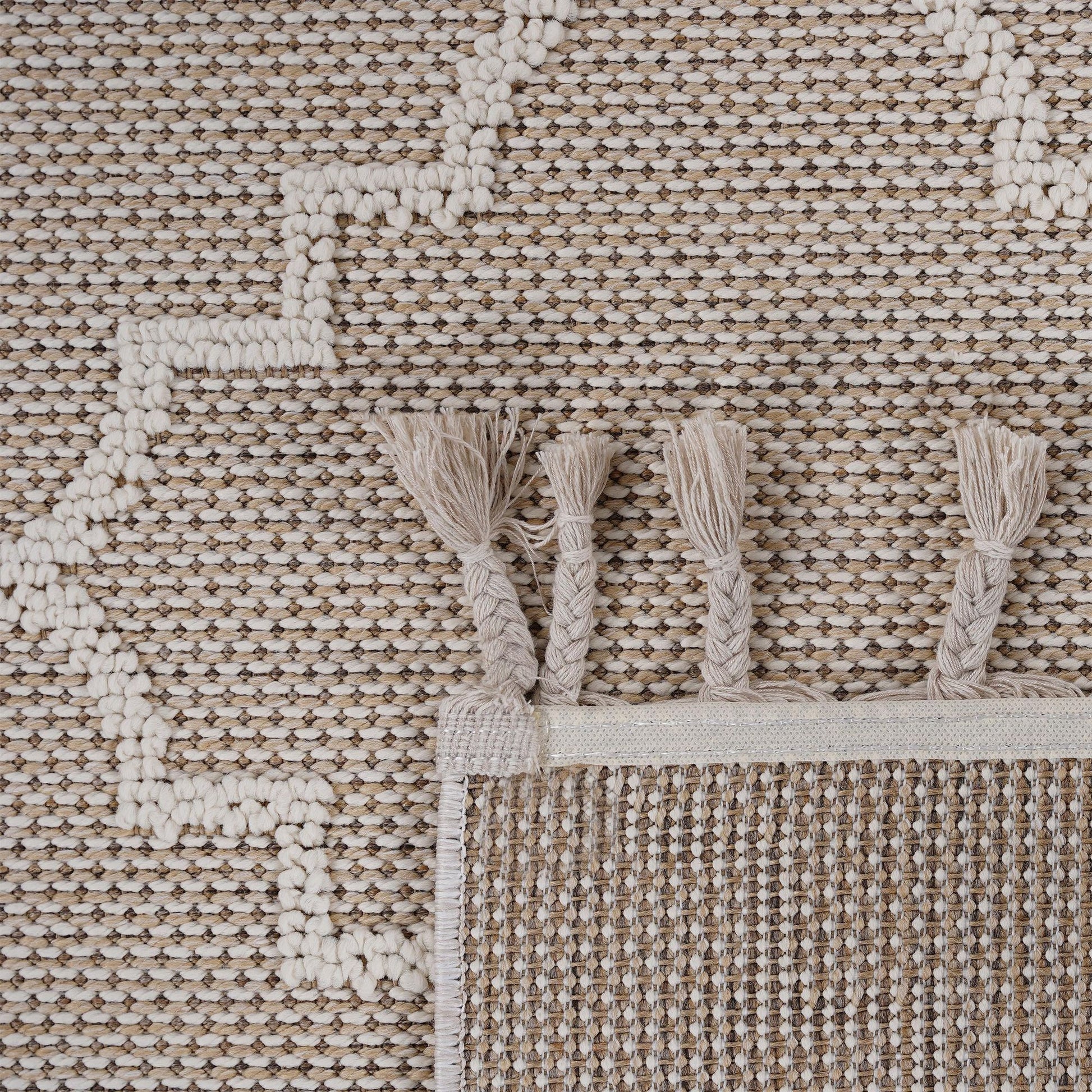 Guros Collection 8X10 Ivory / Trellis Indoor / Outdoor Area Rug image 5