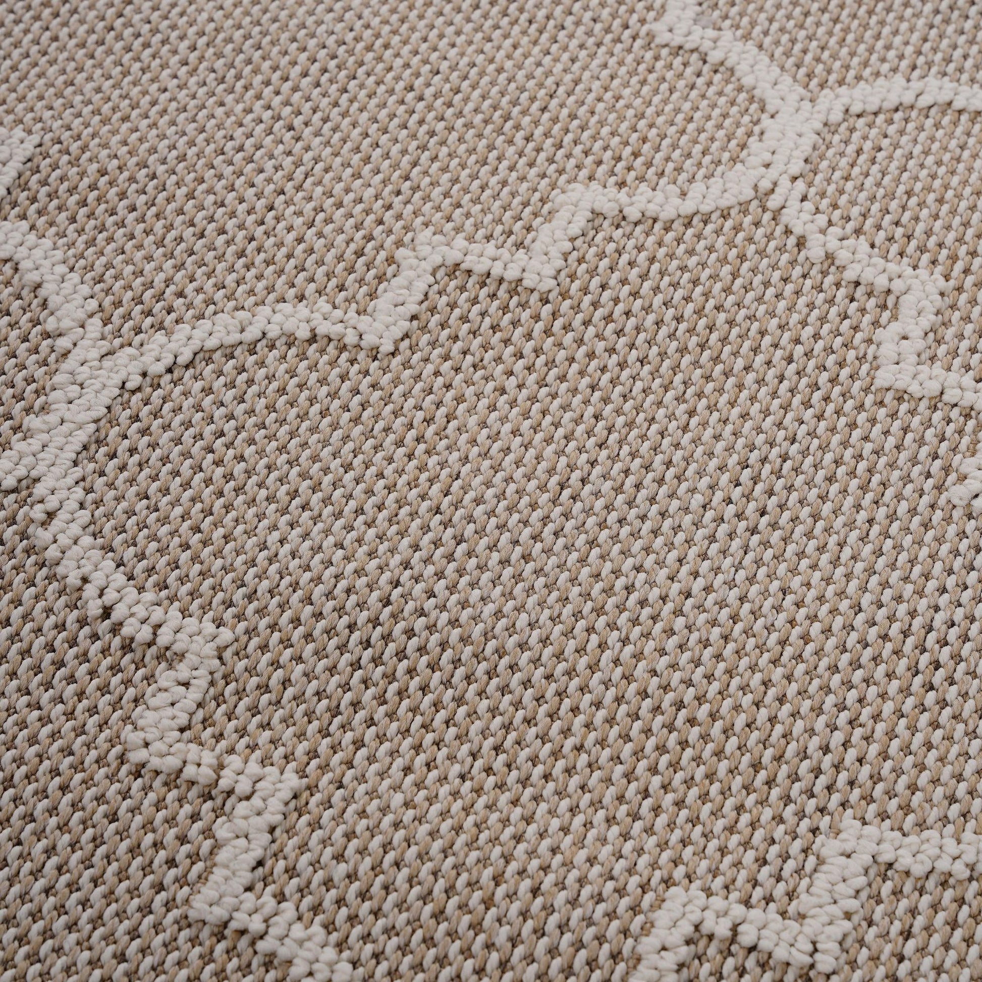 Guros Collection 8X10 Ivory / Trellis Indoor / Outdoor Area Rug image 3