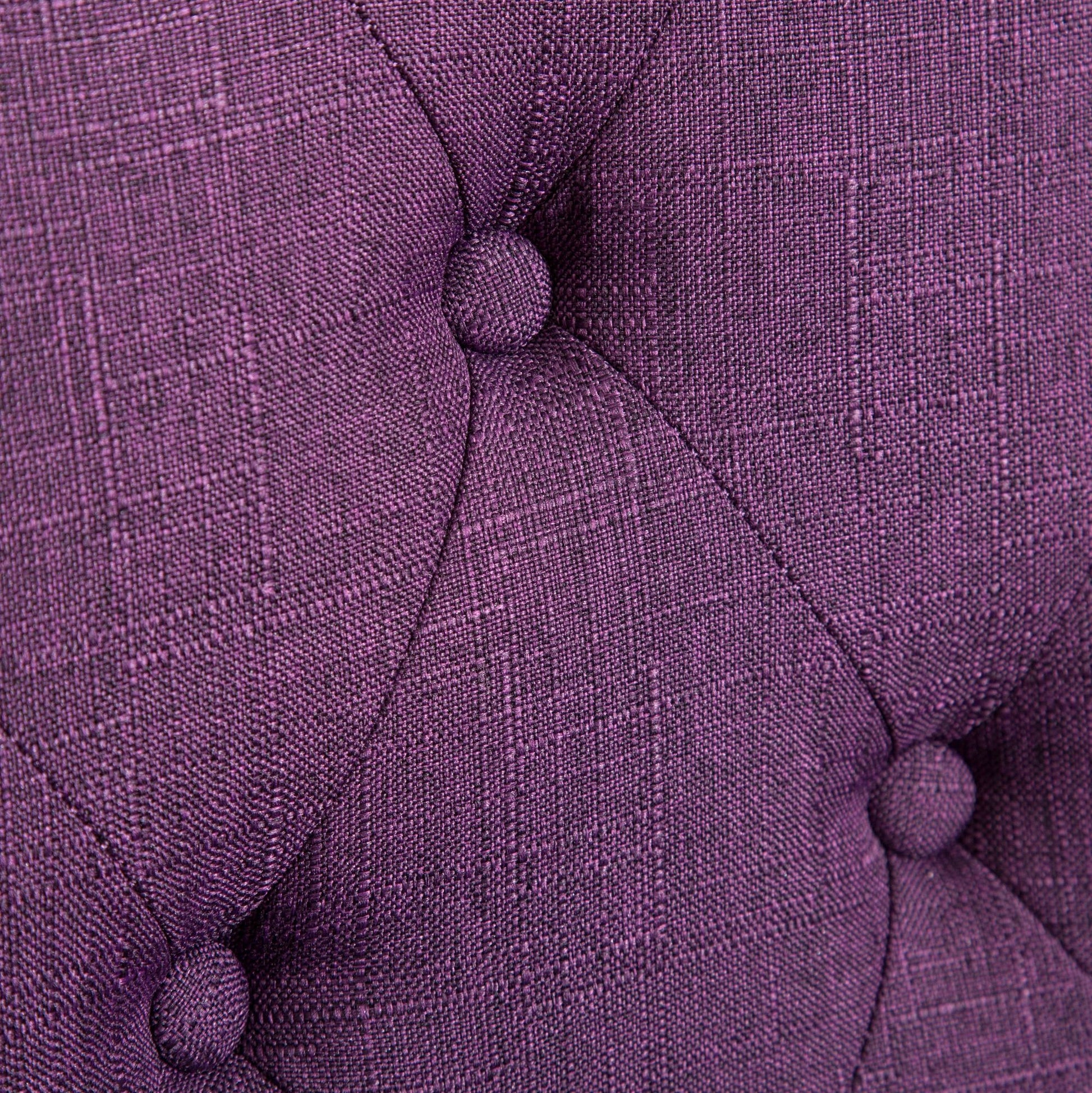 Habit Solid Wood Tufted Parsons Dining Chair, Set of 2, Purple image 4
