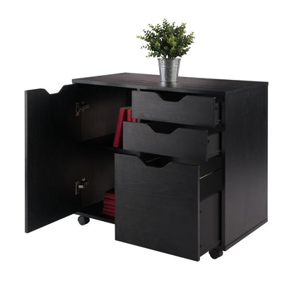 Halifax Wide Storage Cabinet; 2-Drawer; Filing Cabinet; Black image 5