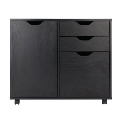 Halifax Wide Storage Cabinet; 2-Drawer; Filing Cabinet; Black image 3