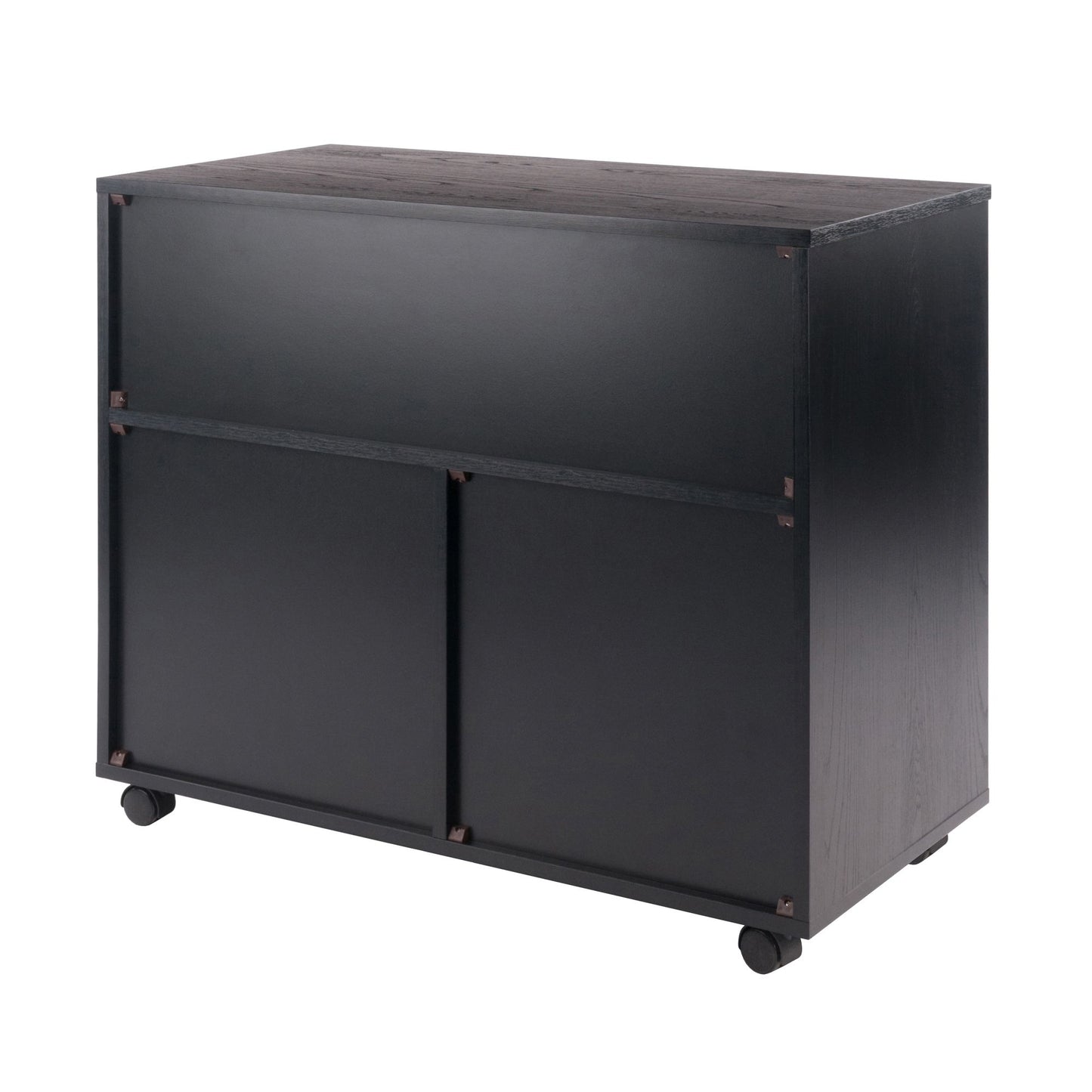 Halifax Wide Storage Cabinet; 3-Small & 2-Wide Drawers; Black image 5