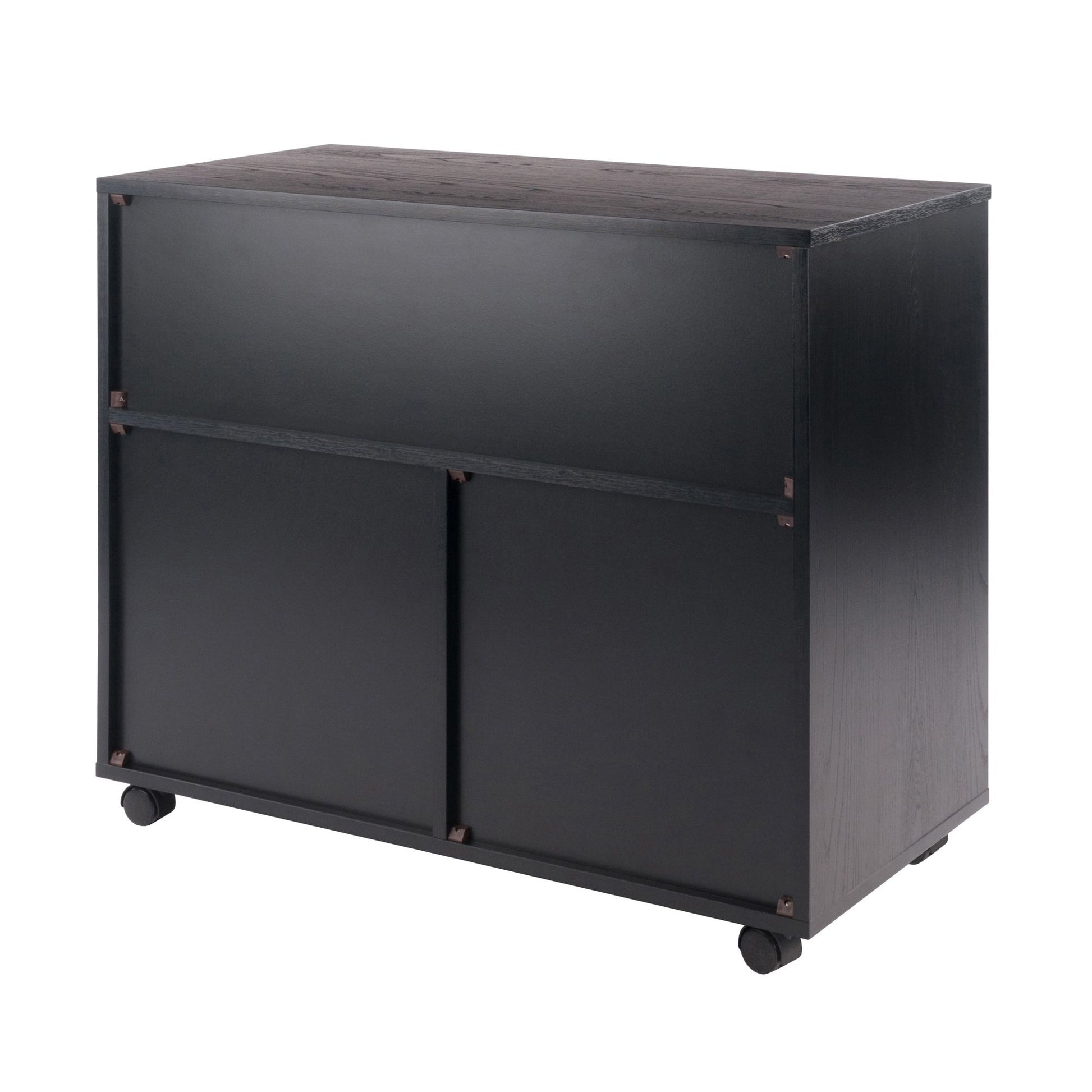 Halifax Wide Storage Cabinet; 3-Small & 2-Wide Drawers; Black image 5