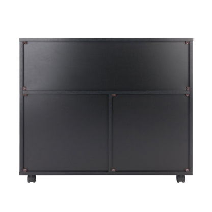 Halifax Wide Storage Cabinet; 3-Small & 2-Wide Drawers; Black image 6