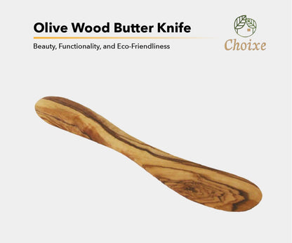 Handcrafted Mediterranean Olive Wood Butter Knife - Premium Natural Wooden Spreader for Butter, Cream Cheese, Jams and D image 3