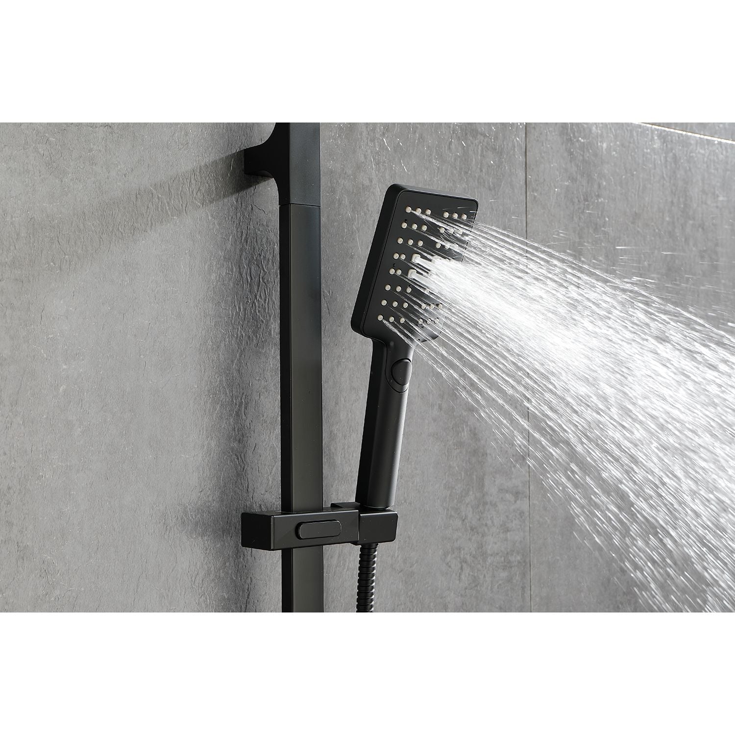 Handheld Shower with 28-Inch Slide Bar and 59-Inch Hose image 12
