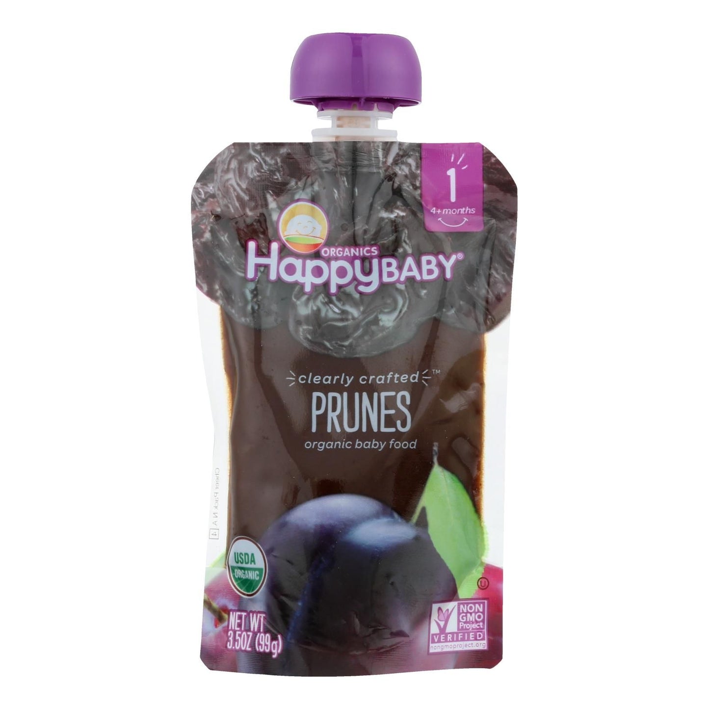 Happy Baby Happy Baby Clearly Crafted - Apples - Kale And Avocados - Case Of 16 - 3.5 Oz. image 1