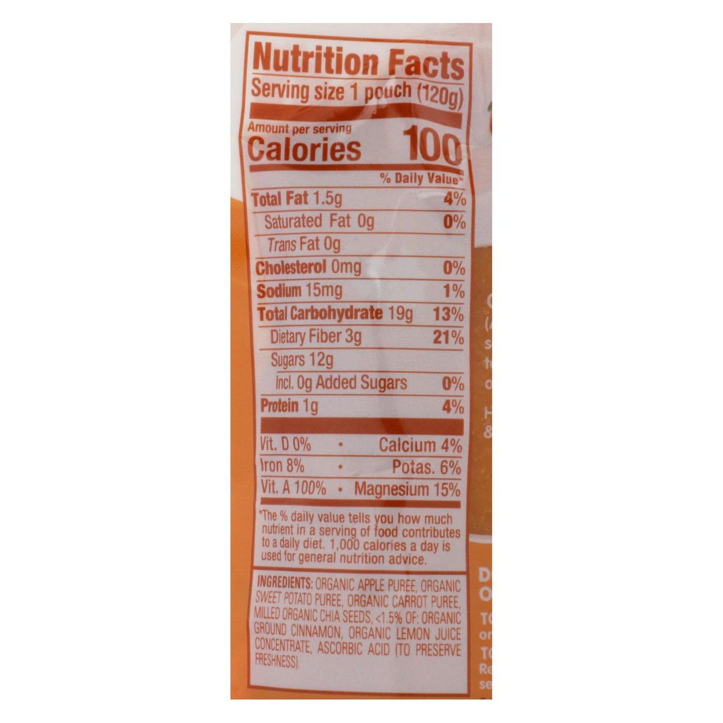 Happy Baby Happytot Organic Superfoods Sweet Potato Apple Carrot And Cinnamon - 4.22 Oz - Case Of 16 image 6