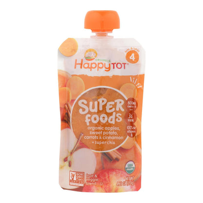 Happy Baby Happytot Organic Superfoods Sweet Potato Apple Carrot And Cinnamon - 4.22 Oz - Case Of 16 image 4