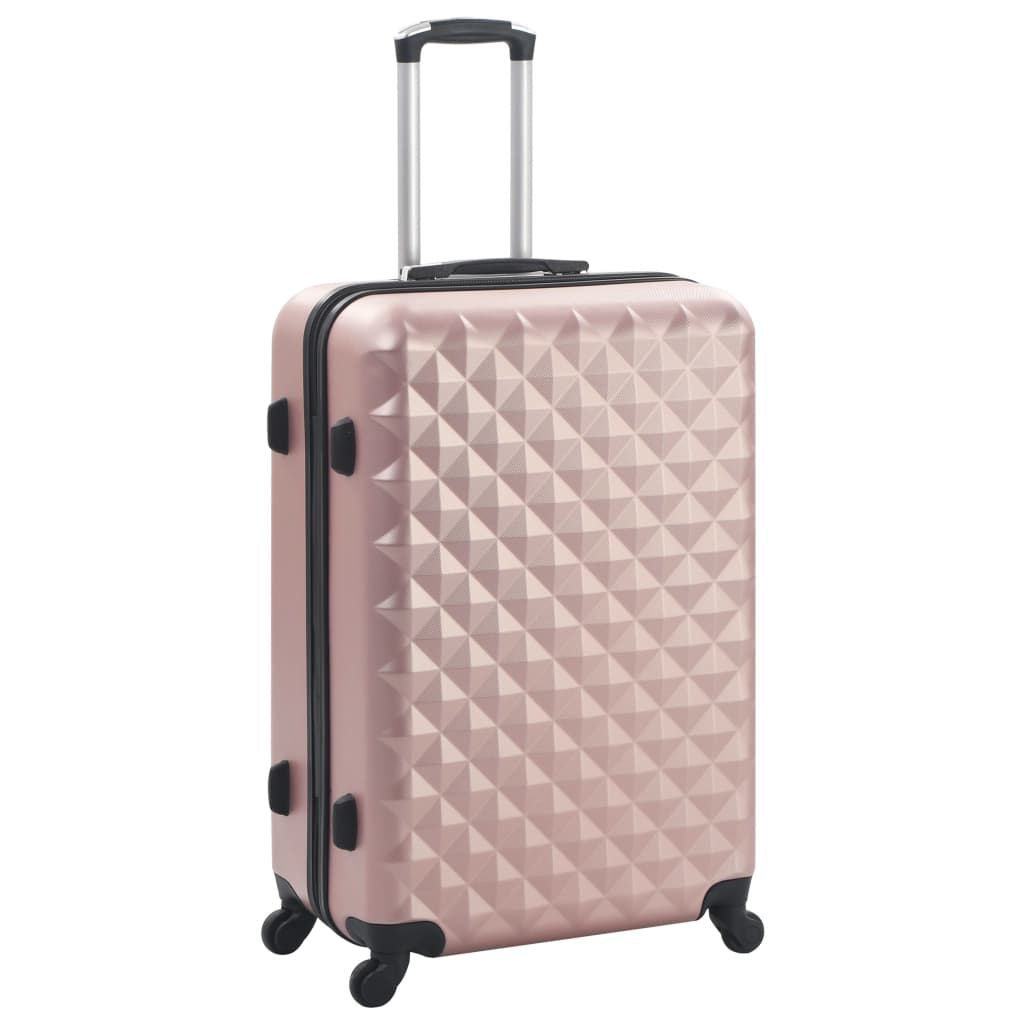 Hardcase Trolley Set 3 pcs Rose Gold ABS image 2
