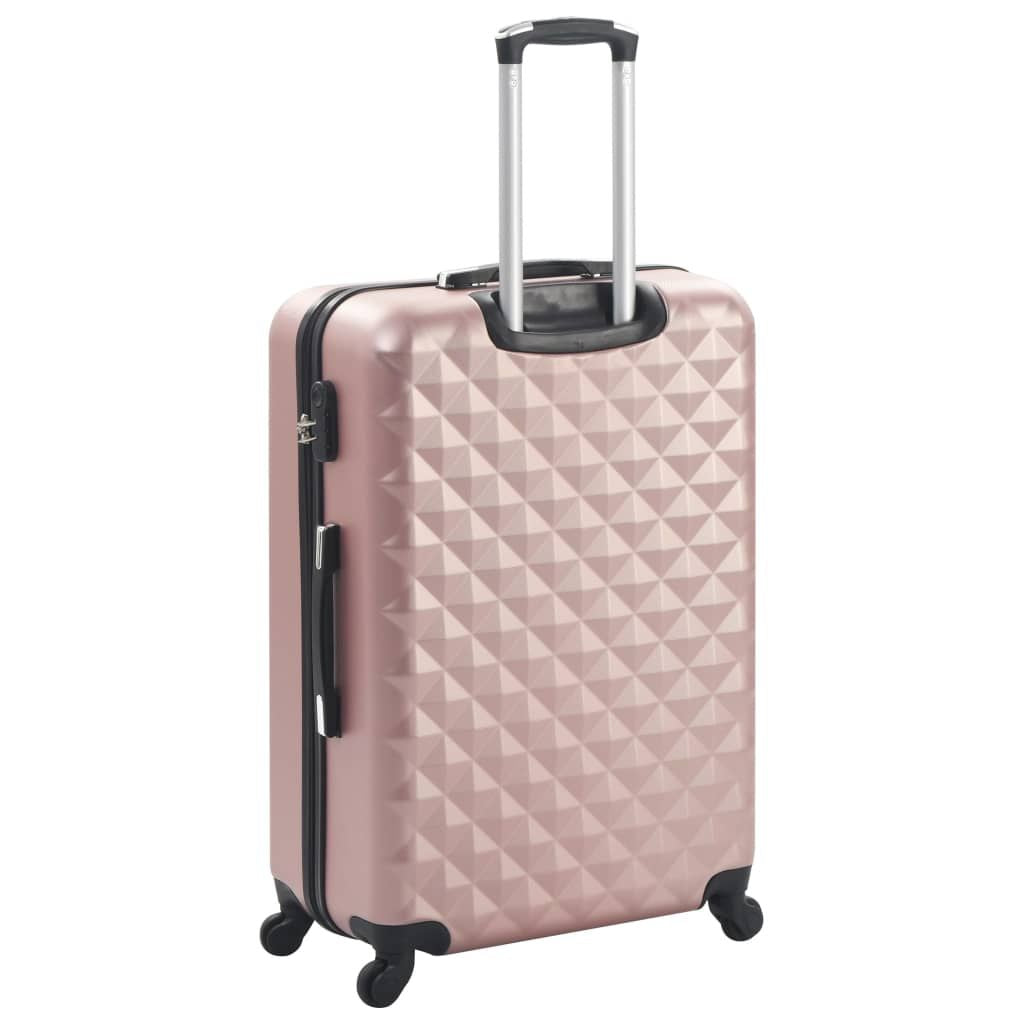 Hardcase Trolley Set 3 pcs Rose Gold ABS image 4