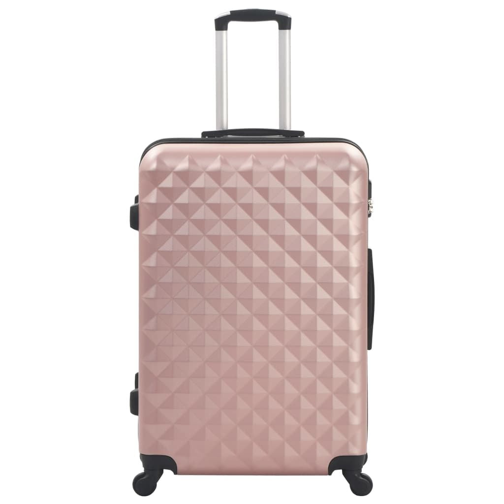 Hardcase Trolley Set 3 pcs Rose Gold ABS image 3