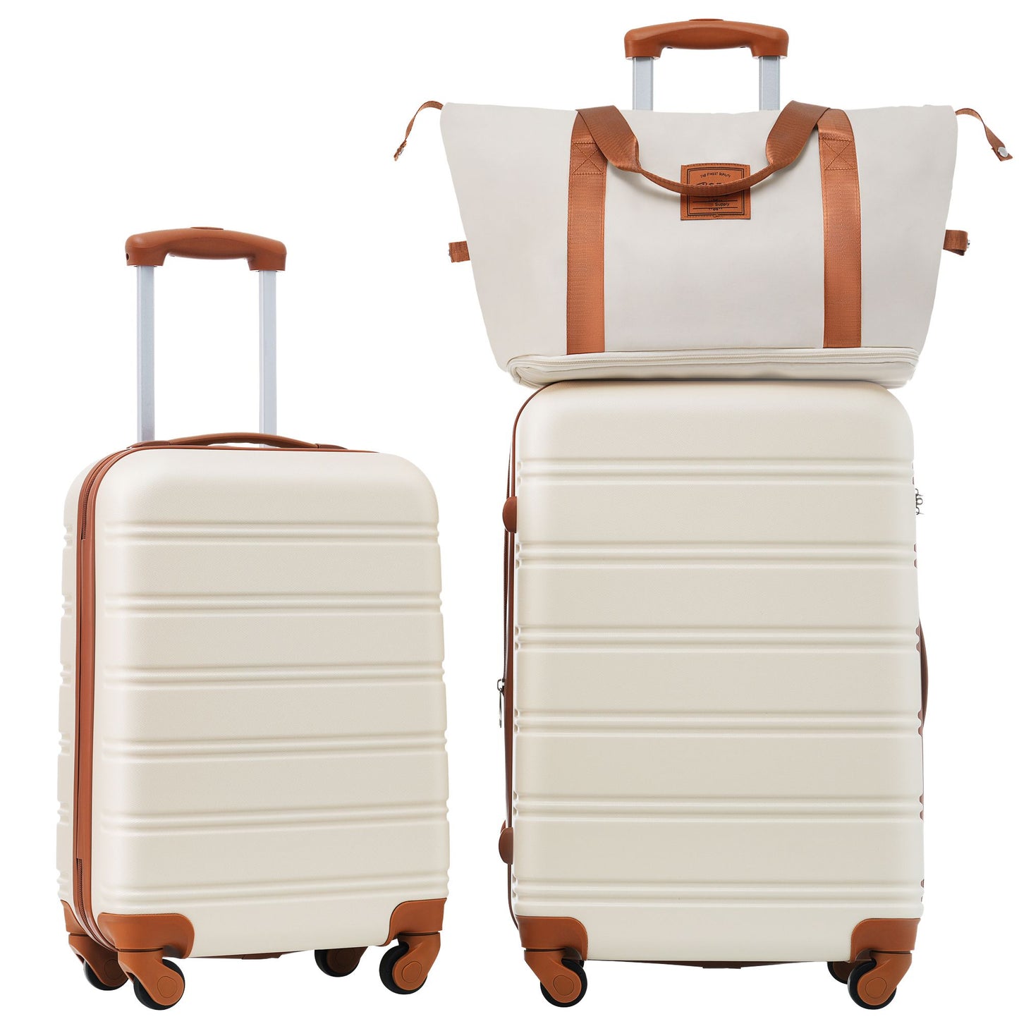Hardshell Luggage Sets 2Pcs + Bag Spinner Suitcase with TSA Lock Lightweight 20" + 24" image 1