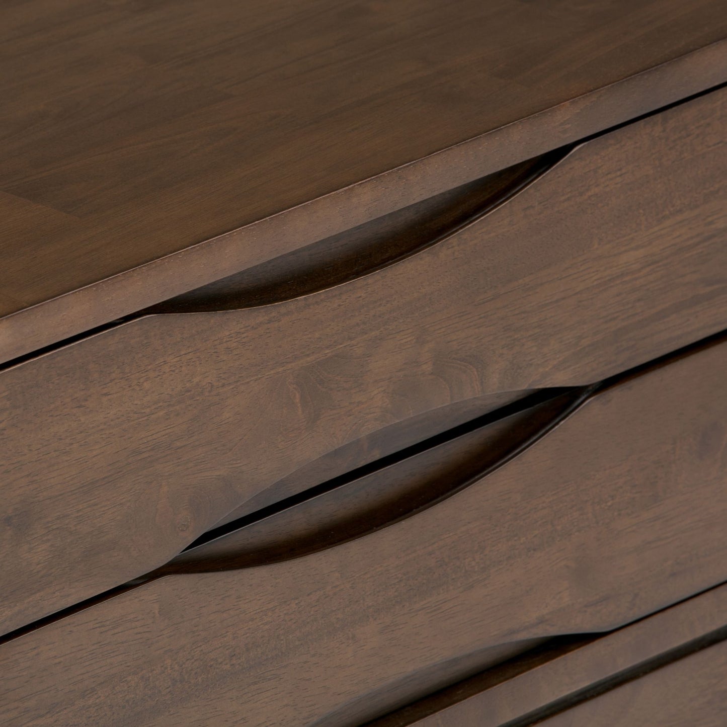 Harper 22 inch Wide Solid Wood End Table in Walnut Brown image 5
