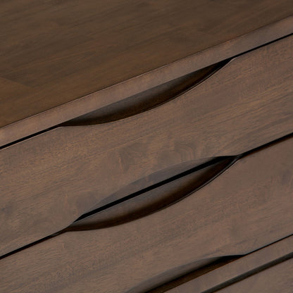 Harper 22 inch Wide Solid Wood End Table in Walnut Brown image 5