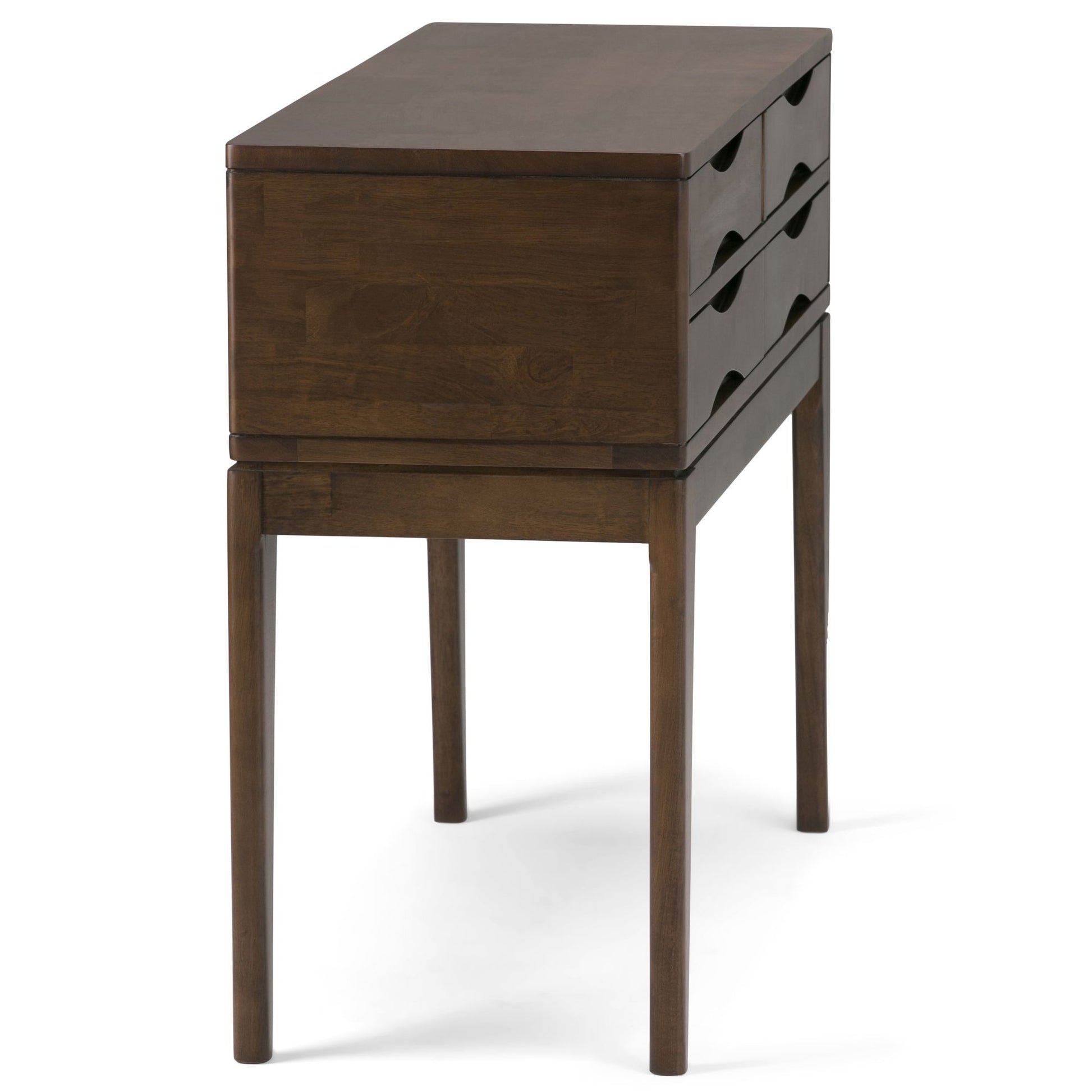 Harper 40 inch Wide Solid Wood Hallway Console Table in Walnut Brown image 5