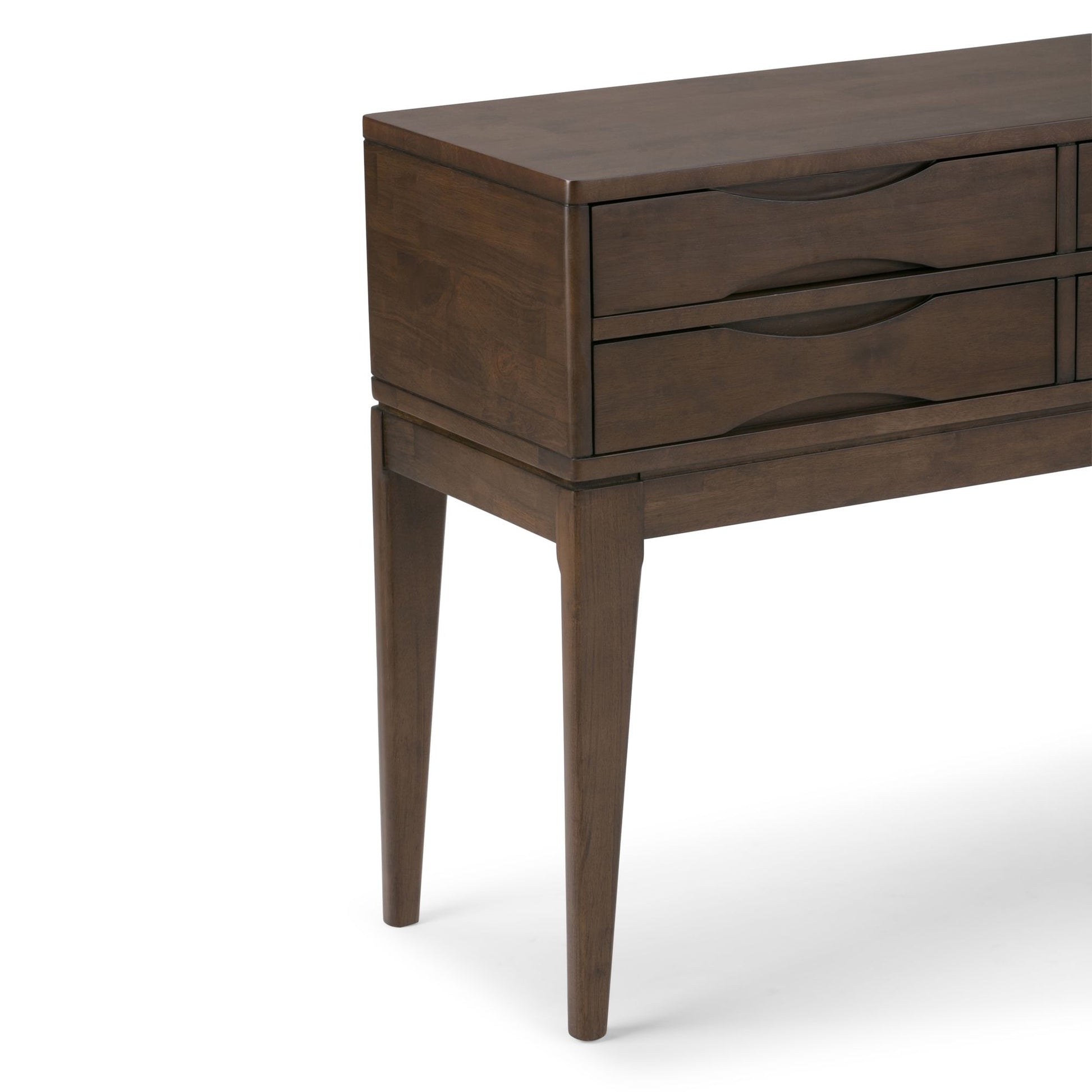 Harper 40 inch Wide Solid Wood Hallway Console Table in Walnut Brown image 4