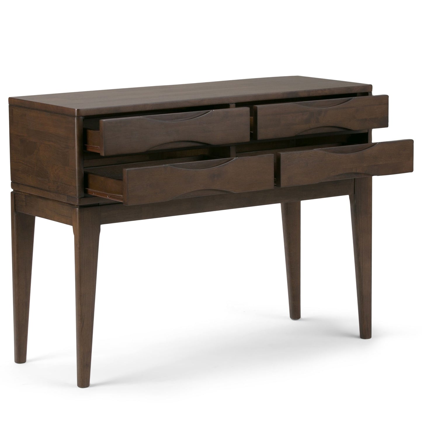 Harper 40 inch Wide Solid Wood Hallway Console Table in Walnut Brown image 6